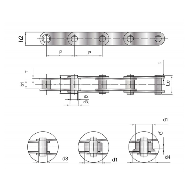 BS standard Solid Pin Conveyor Chain (Z-serien)