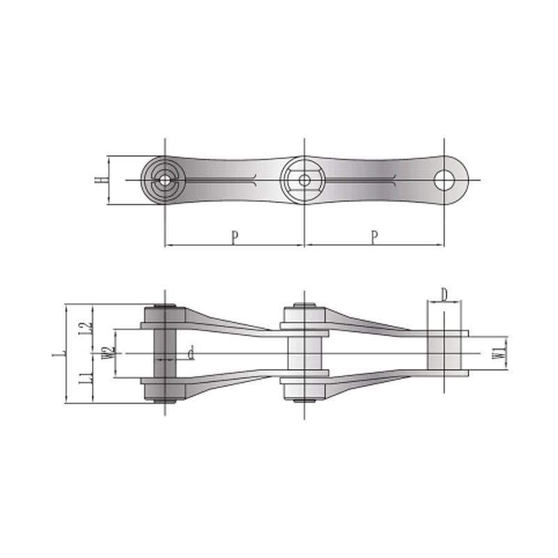 Ikke-metallisk kjede (HEP-type) for kloakkbehandling